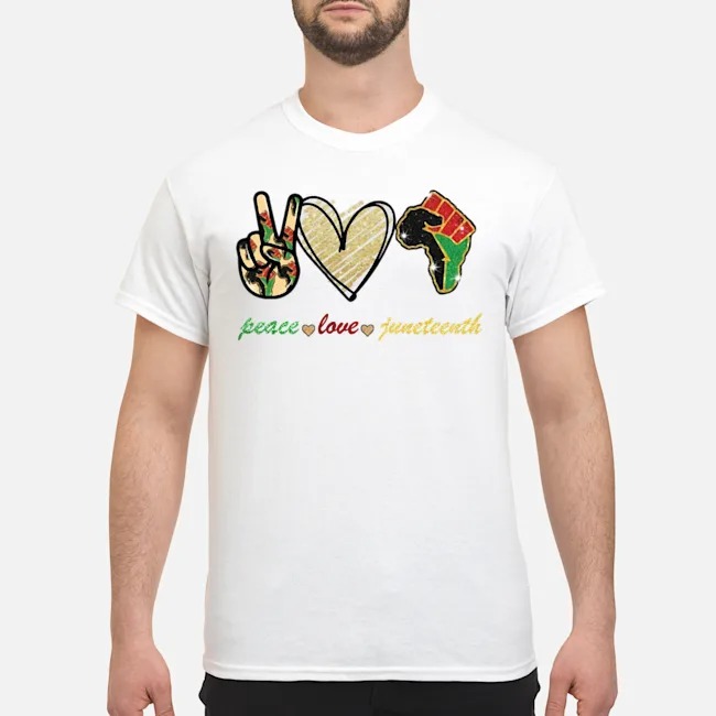 Download Peace Love Juneteenth Shirt