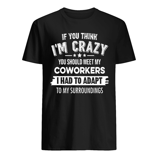 If You Think I'm Crazy You Should Meet My Coworkers I Had To Adapt Shirt