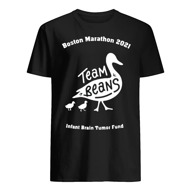 Boston marathon 2021 team beans infant brain tumor fund shirt