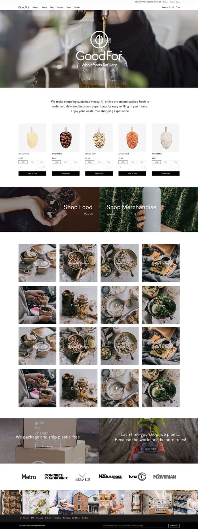 GoodFor Homepage