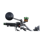 Daytona Generic mirror D-Mirror-3 Round Rod Alu Bk