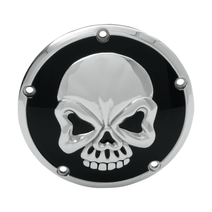 Couvercle latéral Drag Specialties Cover Derby Chskull 5Hole