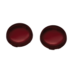 Kuryakyn Blinker Lens Turn Sig Bullet Red