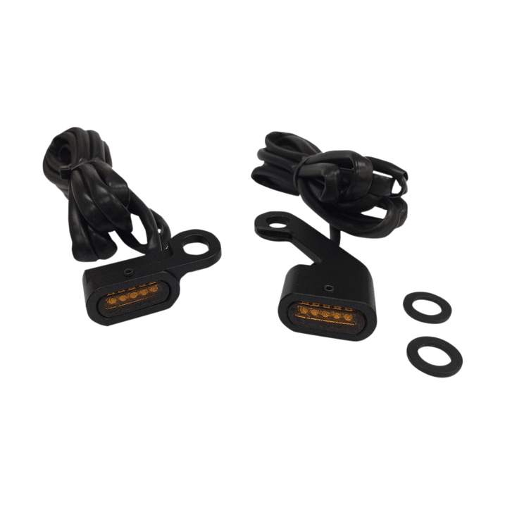 Drag Specialties Blinker Lights Trnsig Blk Ambr Flt