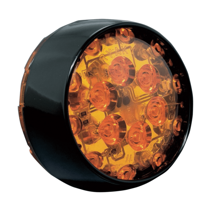 Kuryakyn Blinker Lens Bull Led Amb T/S Blk