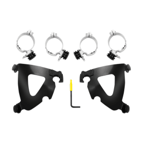 Parabrisa Memphis Shades Mnt Kit Rd Warr Fxlr Blk