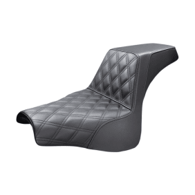 Assento de dois lugares Saddlemen Seat Step Up Ls Black