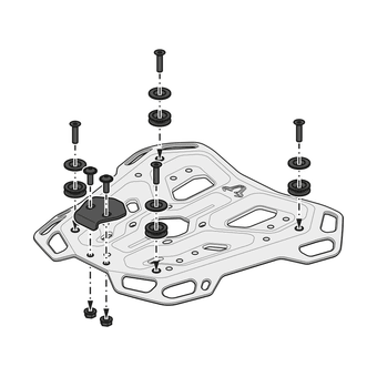 Support à bagages SW Motech Luggage Adventure-Rack
