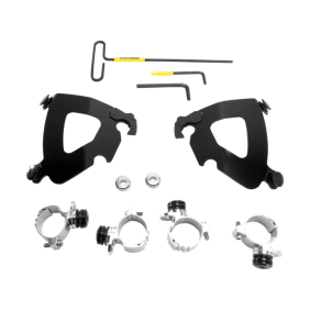 Memphis Shades Windshield Mnt Kit Gau Xl12C Blk