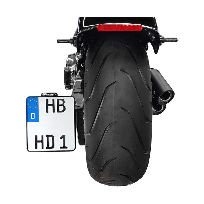 Suporte de placa Heinz Bikes Lic.Plt.Sm W/Tl Bk De B