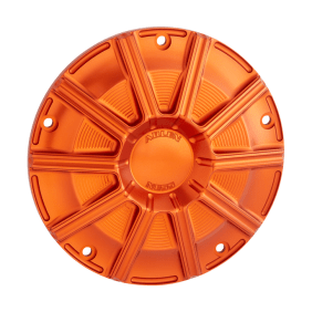 Arlen Ness Seitenabdeckung Cover Derby Orange
