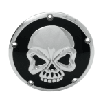 Couvercle latéral Drag Specialties Cover Derby Chskull 5Hole