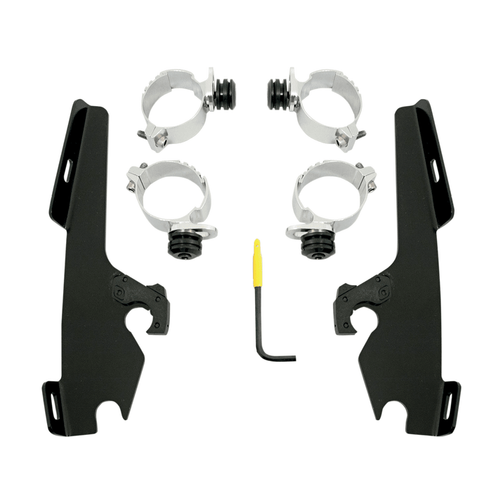 Parabrezza Memphis Shades Mnt Kit Tl F/S Hd Blk