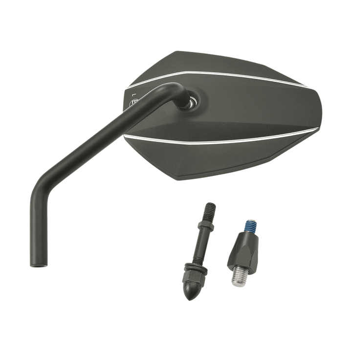 Espejo genérico Daytona D-Mirror-7 Rod Left Alu Bk