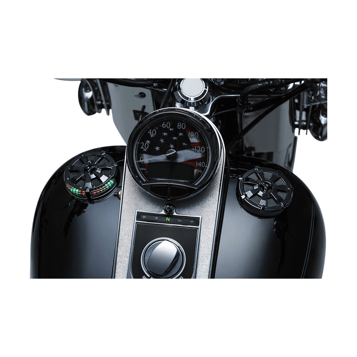 Kuryakyn Instrumentierung Gauge Alley Blk Fuel/Bat