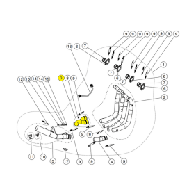 Akrapovic Collector for Suzuki | Gsxr 1000/1000 abs/1000 r abs/1000 rz abs/1000 x abs | SKU: C-S10R8L