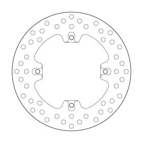 Brembo Brake disc Disc Rear - 68B407J2