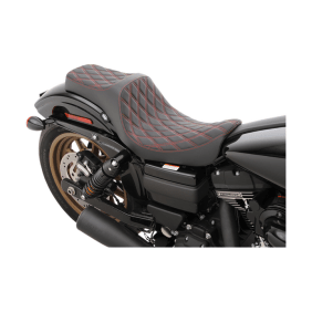 Drag Specialties Two-up seat Seat Prediii Ddia Red Thr