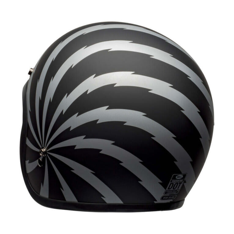 Casco jet Bell CUSTOM 500 DLX SE VERTIGO Negro Mate/Plata