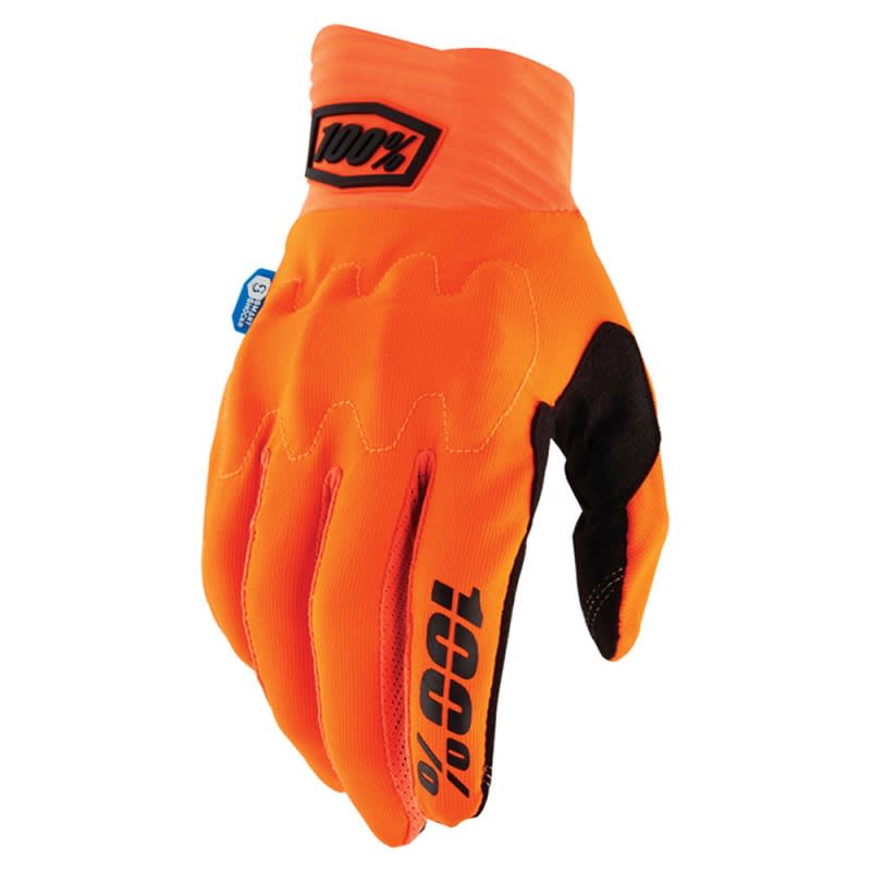 100% Cognito Smart Shock Gloves Fluo Orange