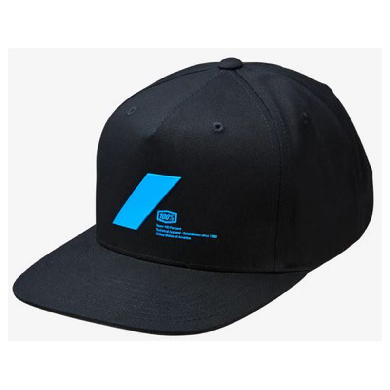 100% Forward Snapback Cap LYP Fit Black