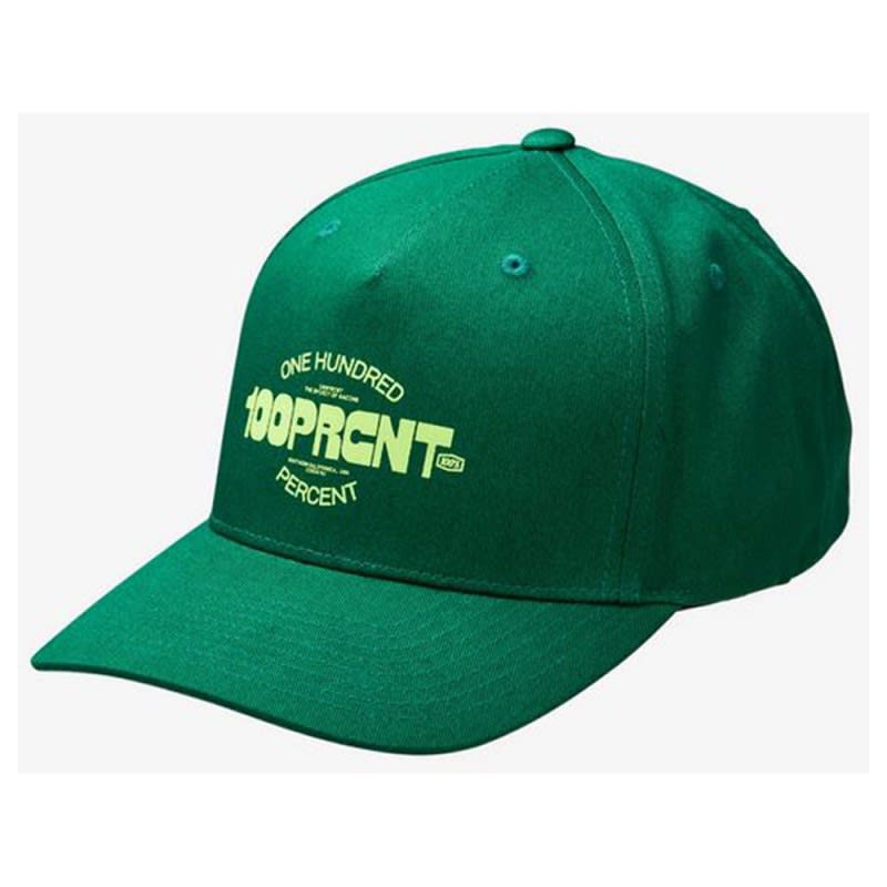100% Icon Youth Snapback Cap LYP Fit Forest Green