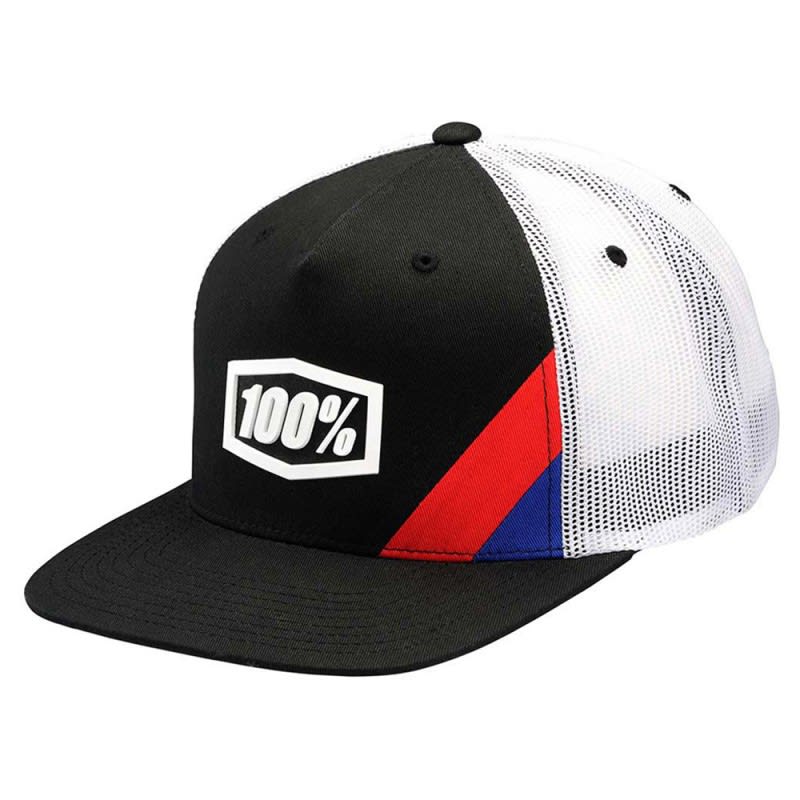 100% Cornerstone Trucker Cap Black