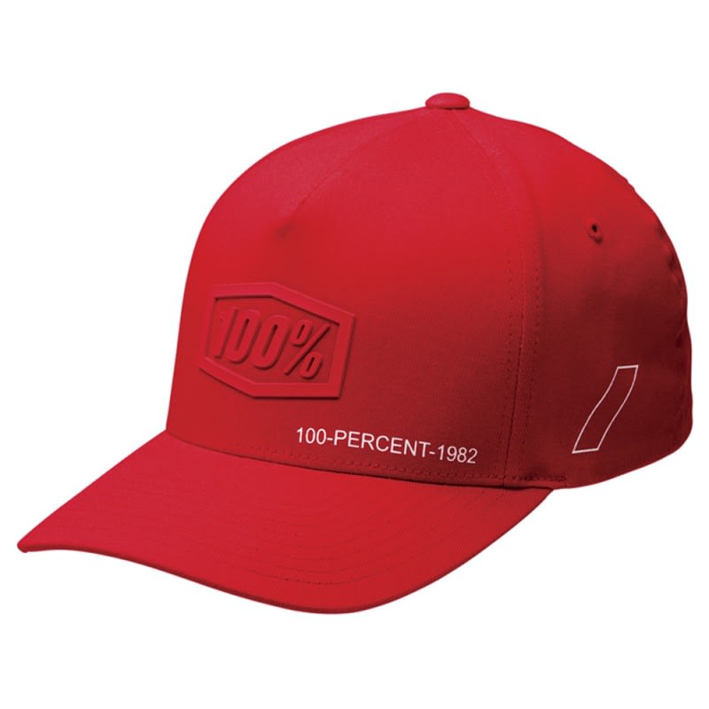 100% Shadow X-Fit Snapback Cap Red