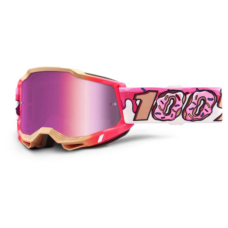 100% Accuri 2 Goggle Donut + Pink Mirror Lens