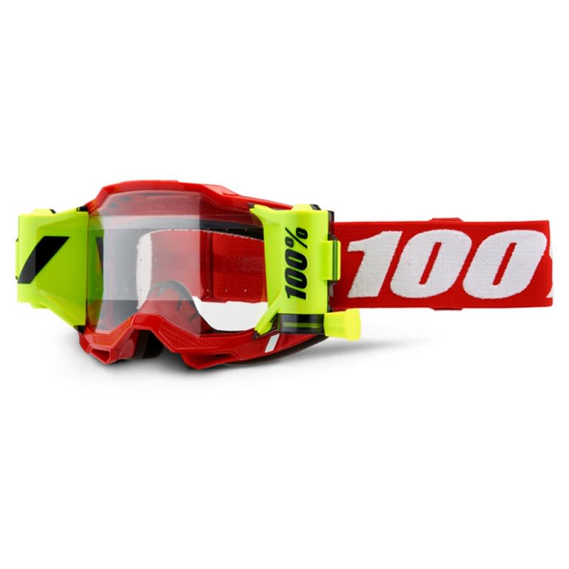100% Accuri 2 Forecast Goggle Neon Red + Clear Lens