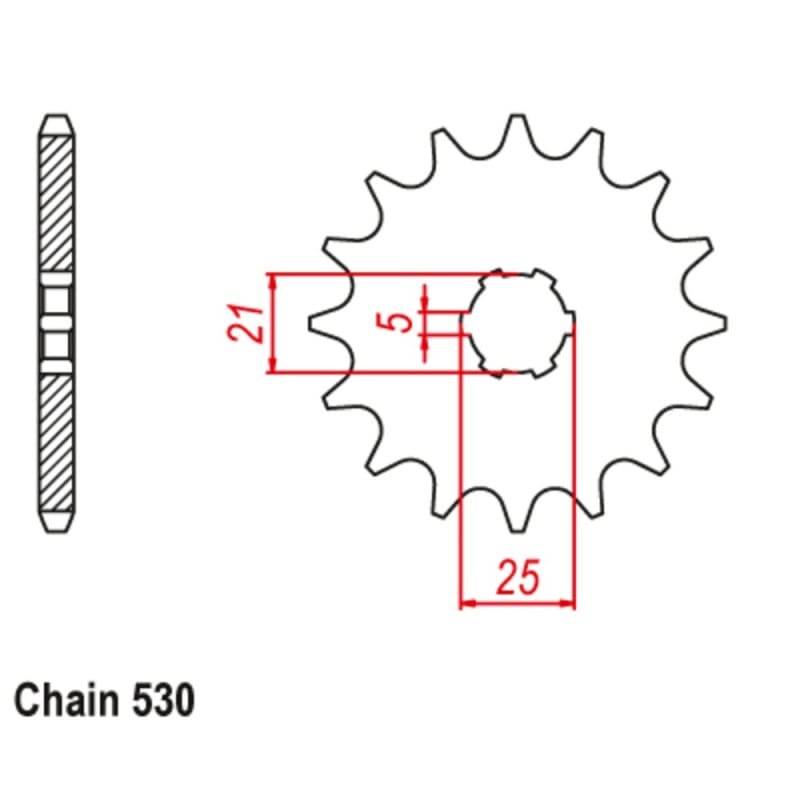 Supersprox Front Sprocket 10-021-xx (530)
