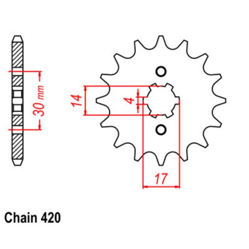 Supersprox Front Sprocket 10-044-xx (420)