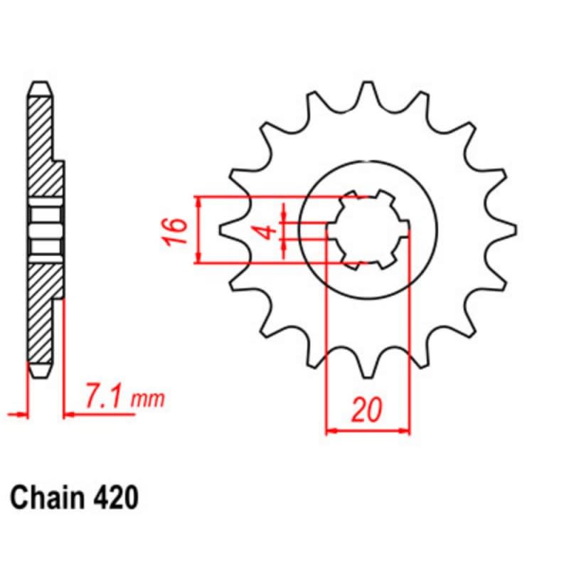 Supersprox Front Sprocket 10-047-xx (420)