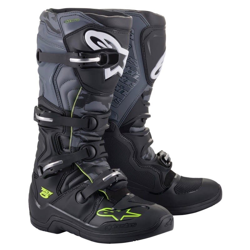 Alpinestars Tech 5 Boots Black/Grey/Fluro Yellow