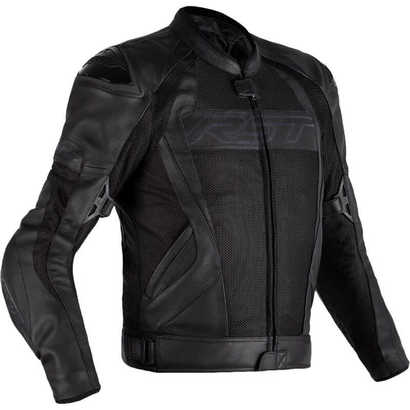 RST Tractech Evo 4 Vented Leather Jacket Mens Black