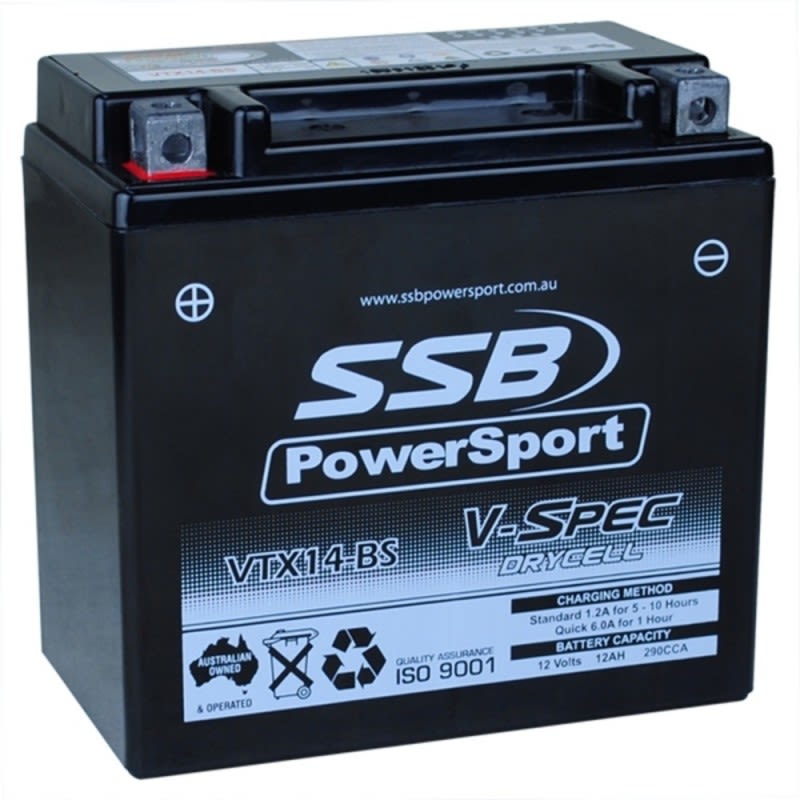 SSB 12V V-Spec High Performance AGM Battery - VTX14-BS
