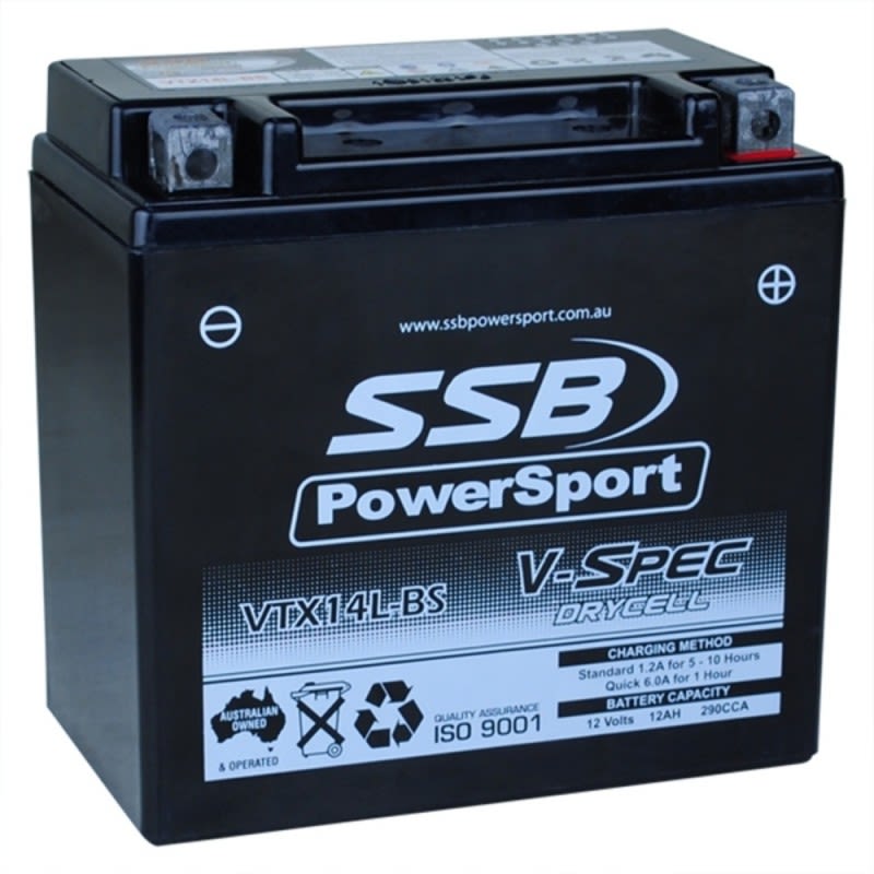 SSB 12V V-Spec High Performance AGM Battery - VTX14L-BS