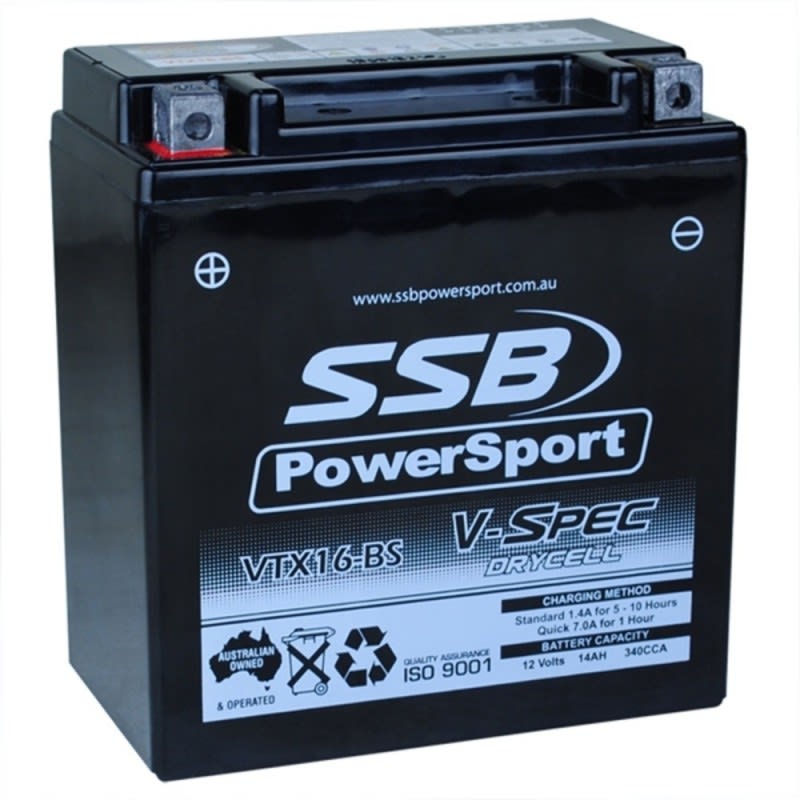 SSB 12V V-Spec High Performance AGM Battery - VTX16-BS