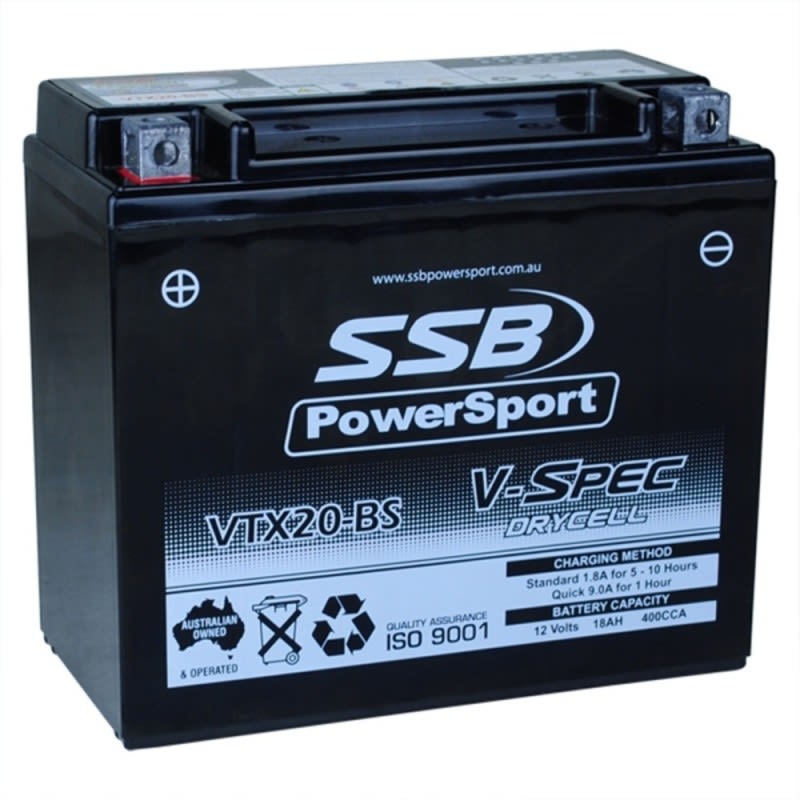 SSB 12V V-Spec High Performance AGM Battery - VTX20-BS