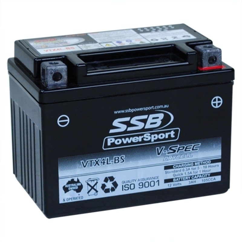 SSB 12V V-Spec High Performance AGM Battery - VTX4L-BS