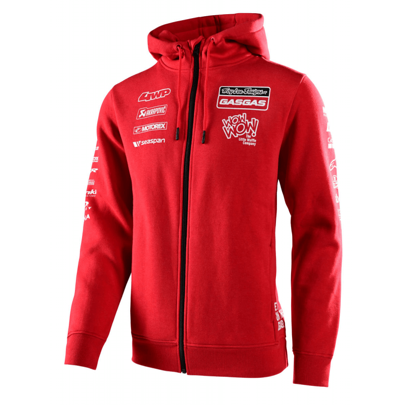 GASGAS Troy Lee Designs Team Zip Hoodie Red