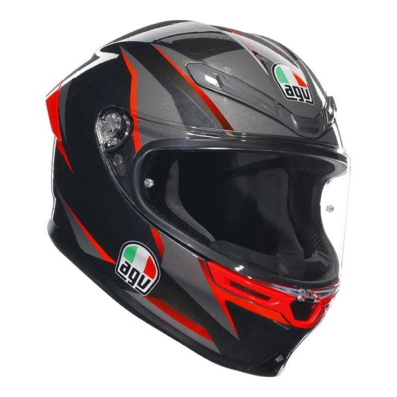 AGV K6 S Helmet Slashcut Black/Red