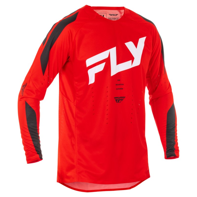 Fly Racing 2025 Evolution MX Jersey Red/White/Black