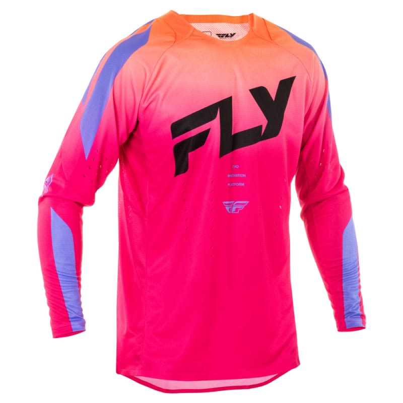 Fly Racing 2025 Evolution MX Jersey Pink/Lavender/Black