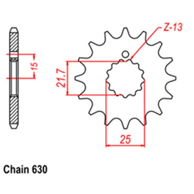 RK Front Steel Sprocket (630)