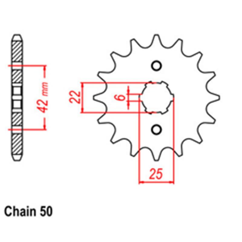 RK Front Steel Sprocket (530)
