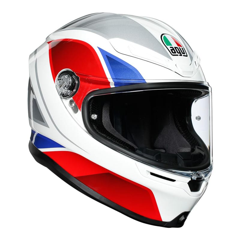 AGV K6 Helmet Hyphen White/Red/Blue