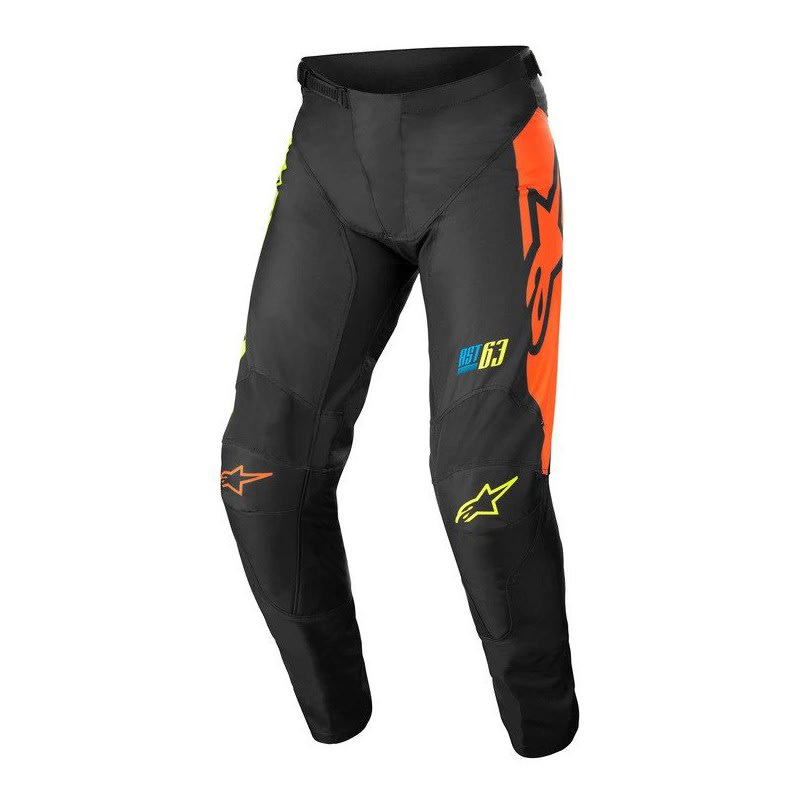 Alpinestars 22 Racer Compass Pants Black/Fluro Yellow/Coral