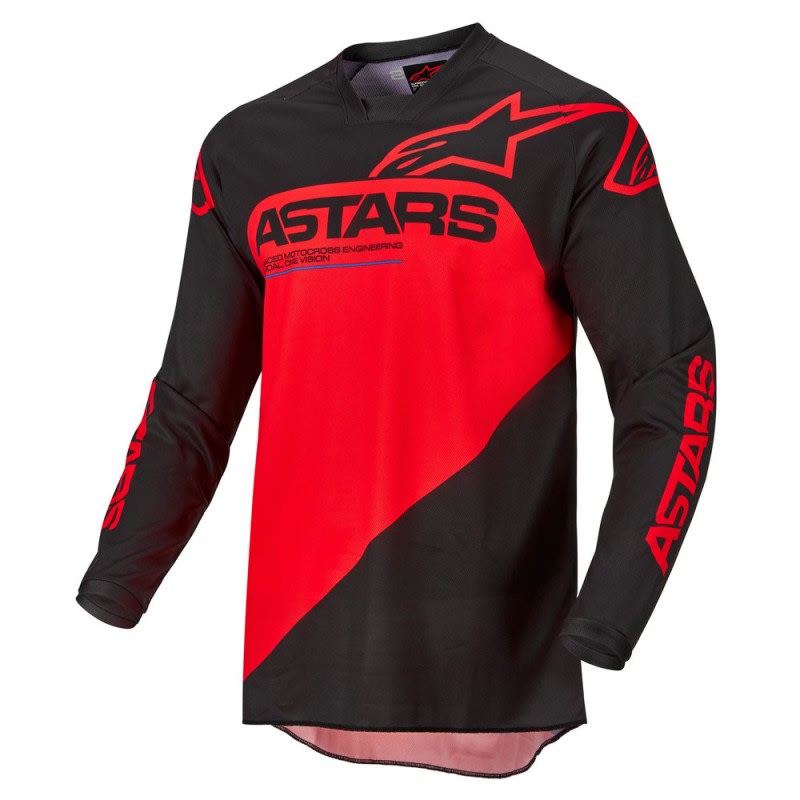 Alpinestars 22 Racer Supermatic Jersey Black/Bright Red