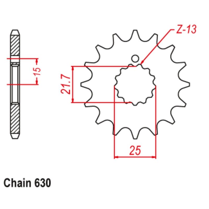 Supersprox Front Sprocket 10-033-xx (630)
